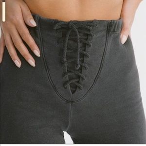 Joah brown lace up jogger